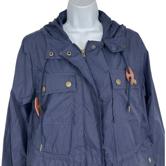J. CREW Hooded Windbreaker Jacket Size Women's  S - Picture 2 of 13